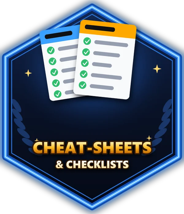 Cheat-sheets & checklists